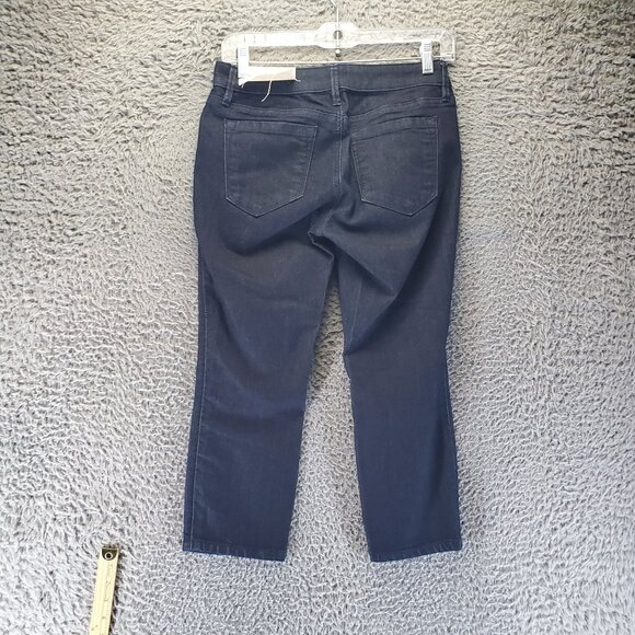 Loft Jeans Womens 2 Petite Indigo Blue Modern Crop Slim Stretch Denim *NWT* - Picture 14 of 15